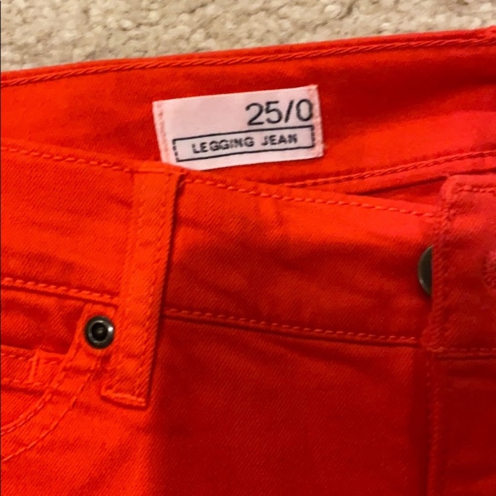 Gap Red Legging Jean Size 25 NWT - Picture 5 of 6